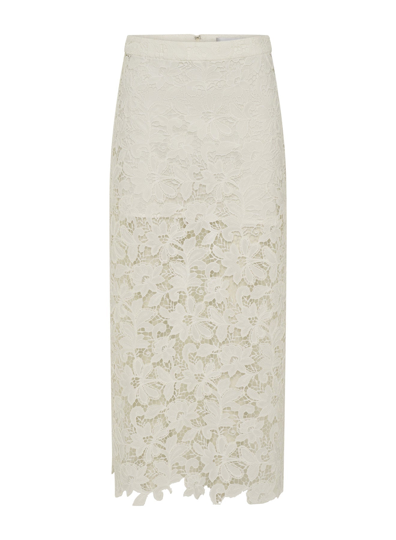 Luna Skirt | White Guipure Lace