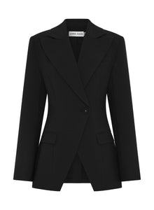 Merle Blazer | Black Wool