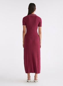 Penelope Dress | Cherry W/ Silence Trim