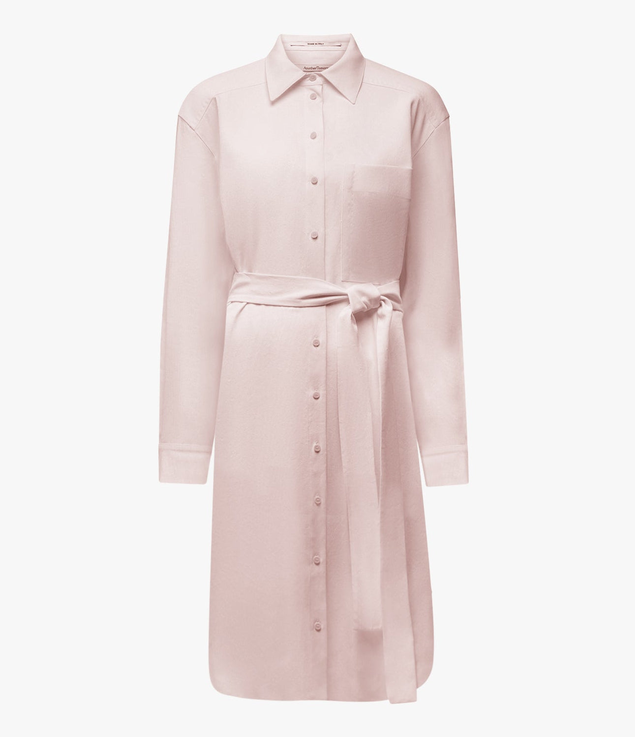 Another Tomorrow Pleat Back Shirt Dress in Quartz – Viscose Women's Dress
