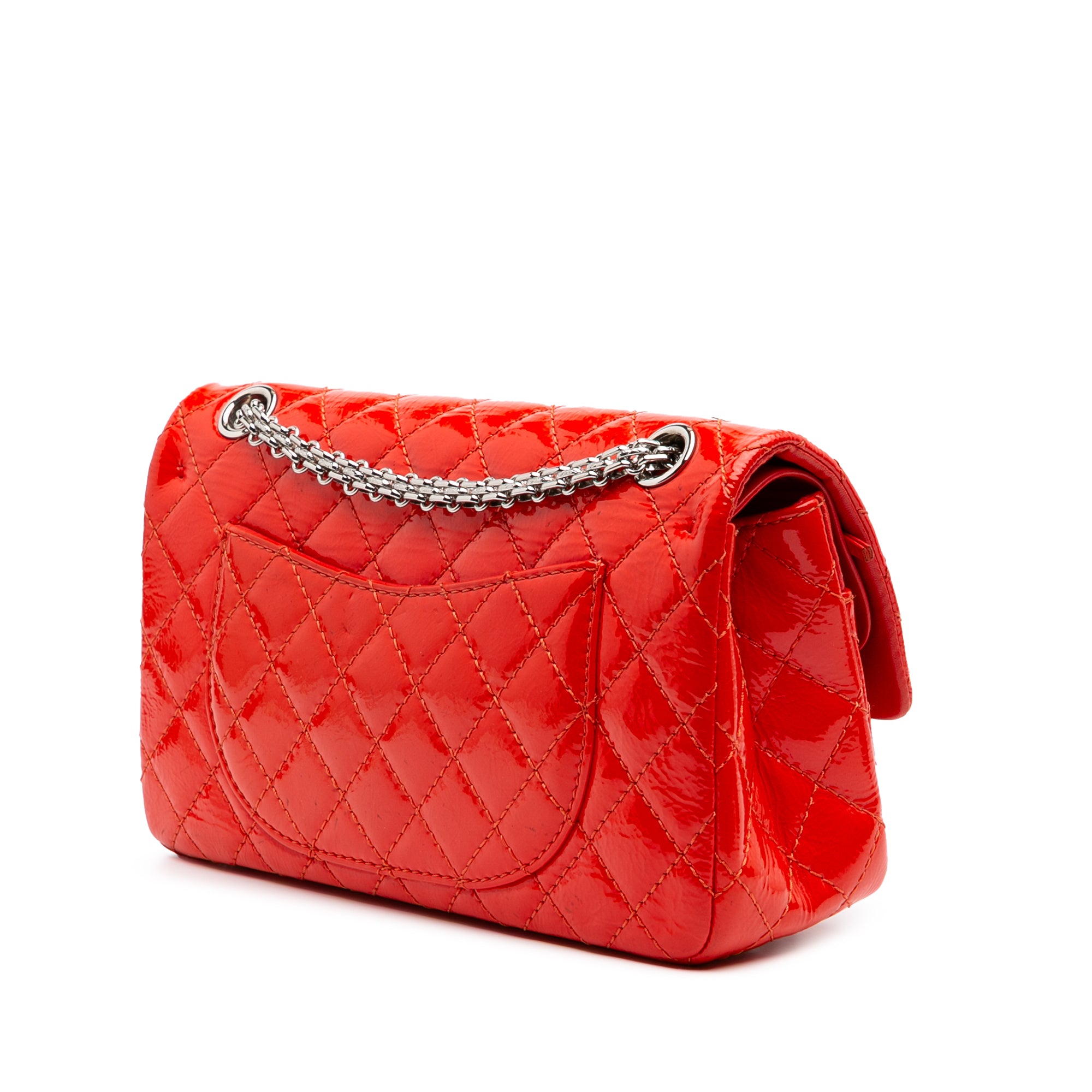 Chanel | Pre-Owned Reissue 2.55 Patent Double Flap 225 | Red