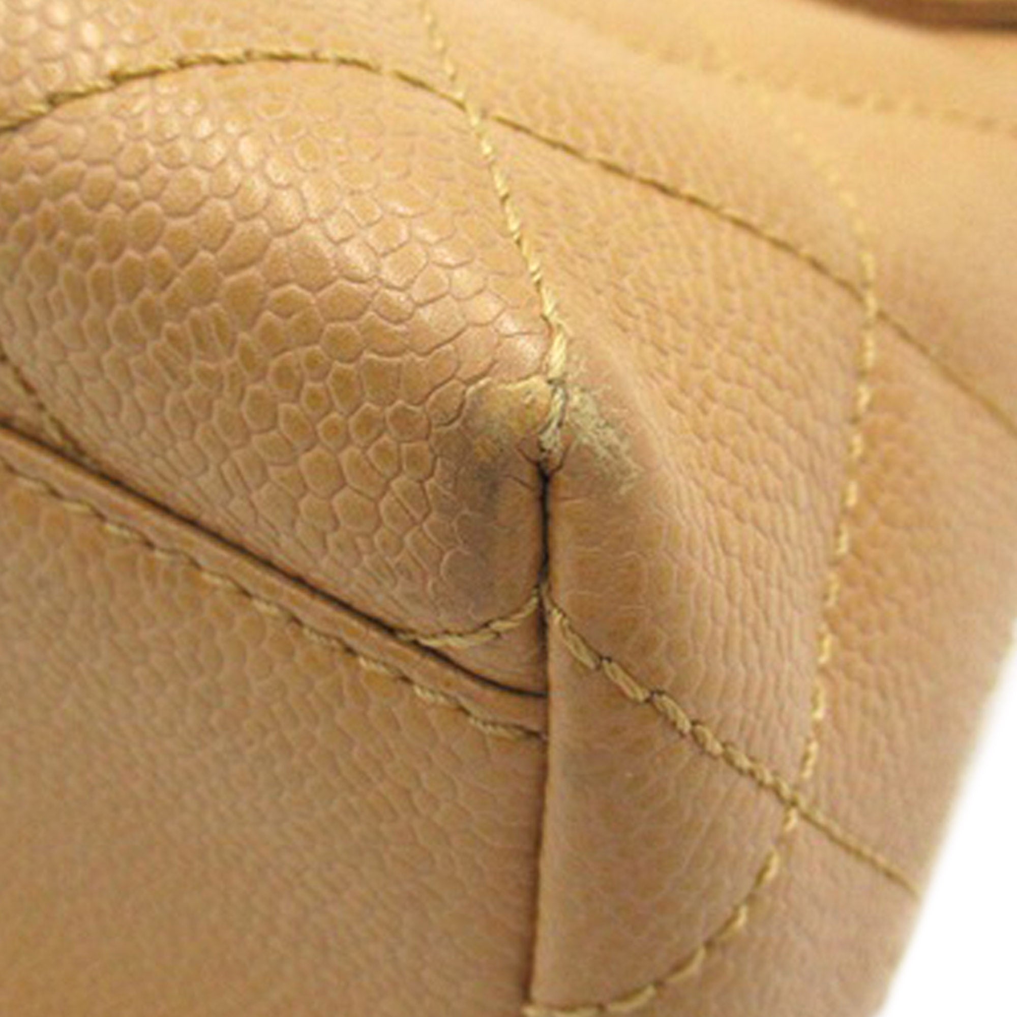 Chanel | Pre-Owned Caviar Kelly Top Handle Bag | Brown/Light Brown