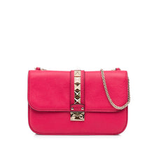 Valentino Pre-Owned Small Rockstud Glam Lock Shoulder Bag | Women | Red