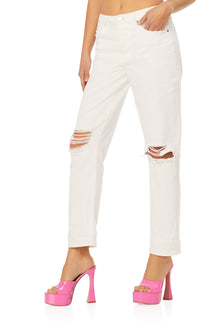 Dex Boyfriend Pant | Bright White