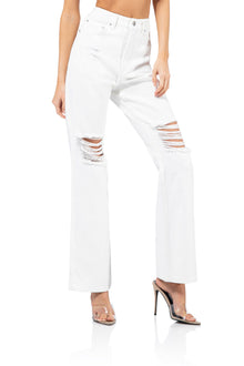 Oden High Rise Wide Leg Pant | Bright White