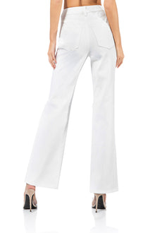 Oden High Rise Wide Leg Pant | Bright White