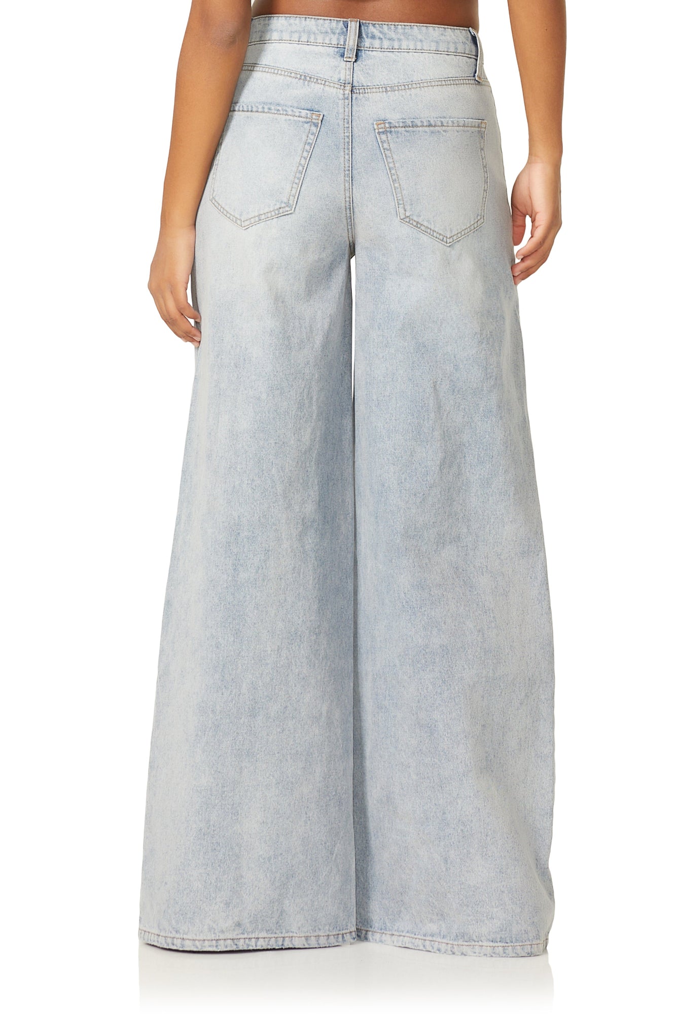 Wylder Wide Leg Jeans | Blue Destroyer Wash