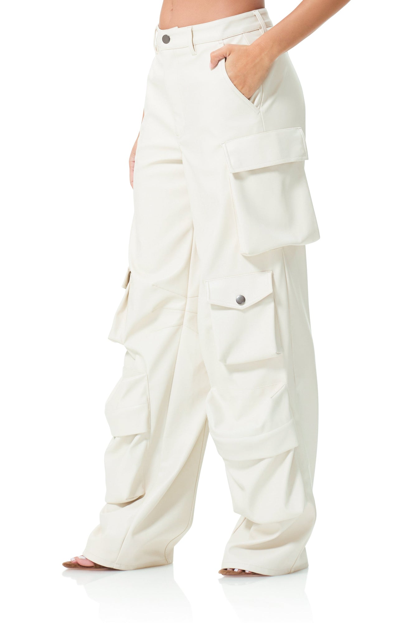 Parker Baggy Cargo Pant | Ivory