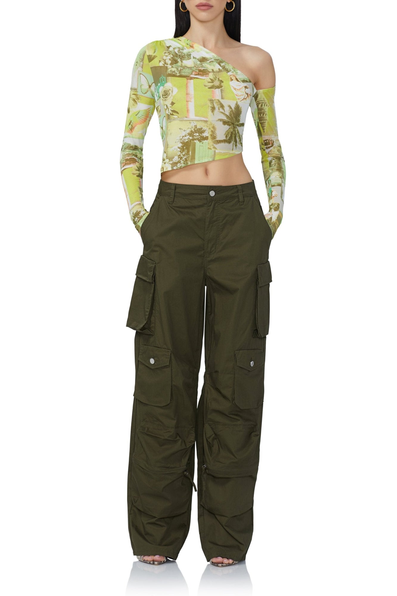 Parker Baggy Cargo Pant | Olive Night