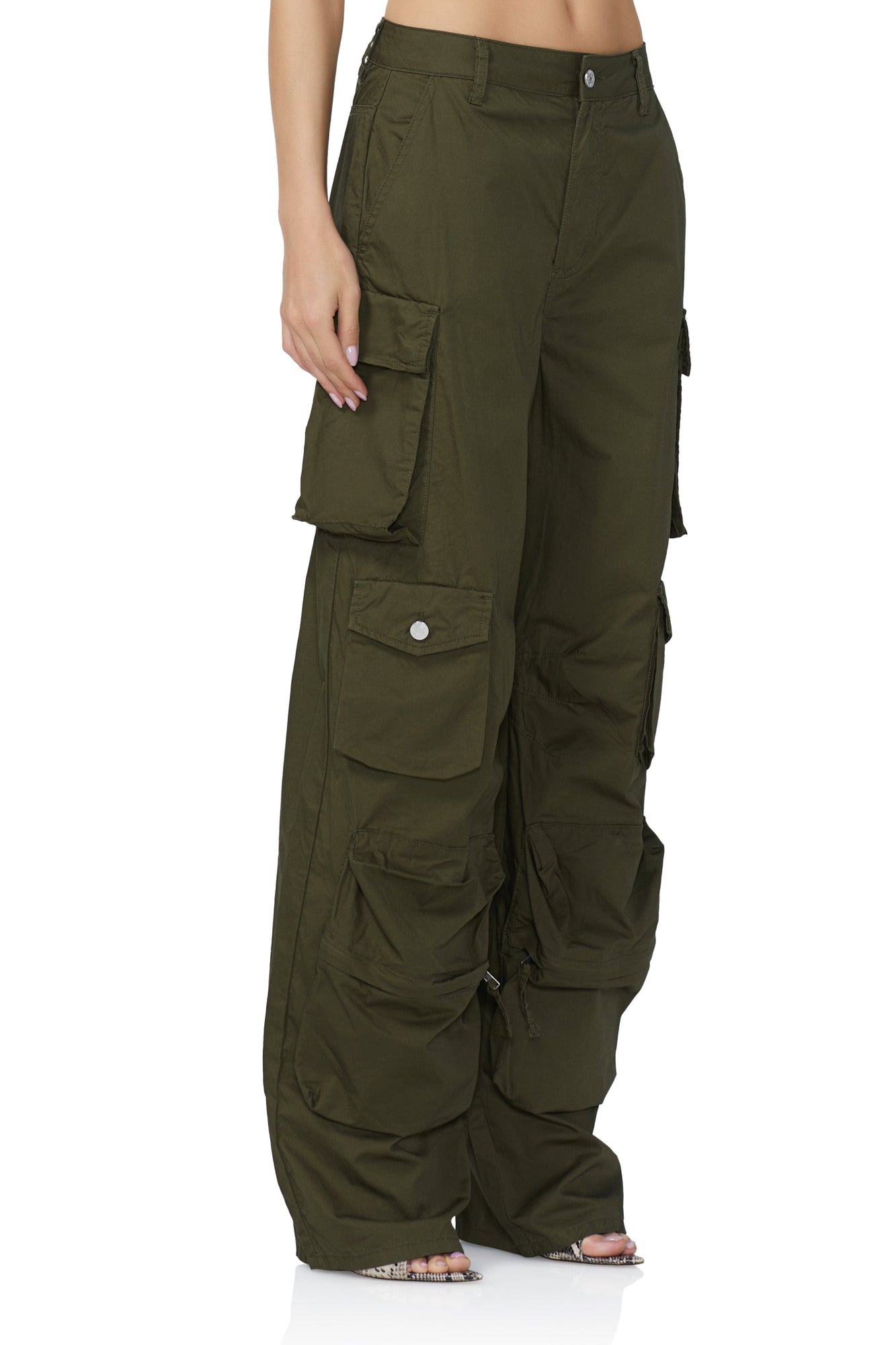 Parker Baggy Cargo Pant | Olive Night