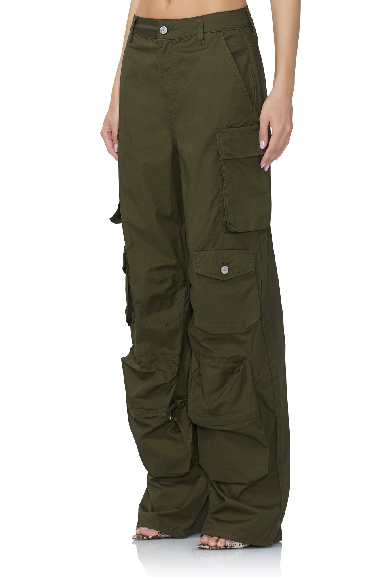 Parker Baggy Cargo Pant | Olive Night