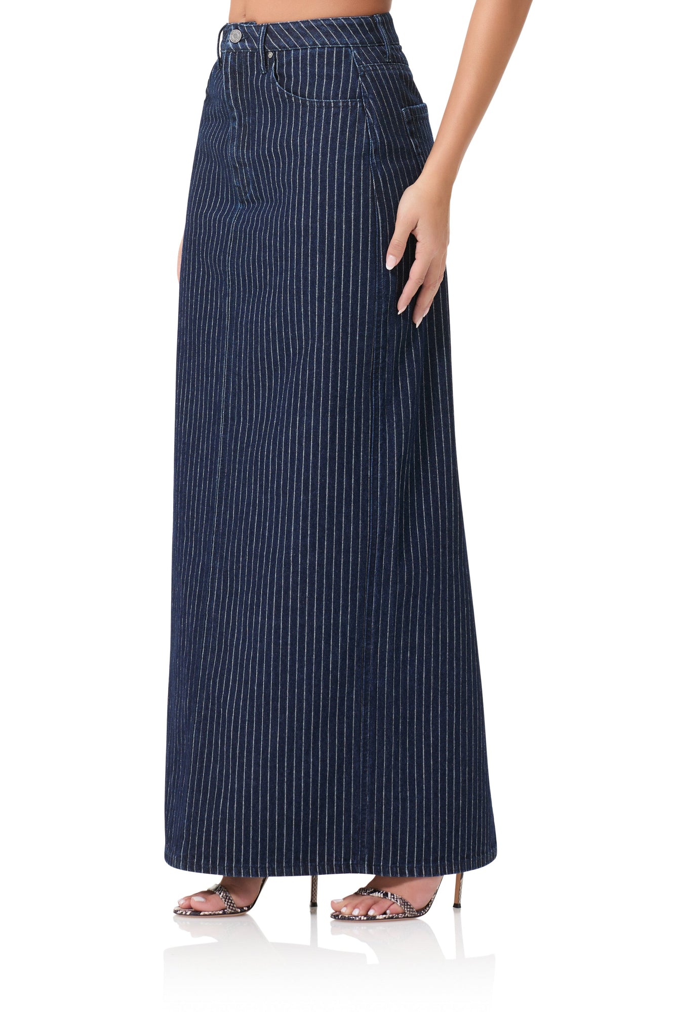 Amiri Maxi Skirt | Dark Wash