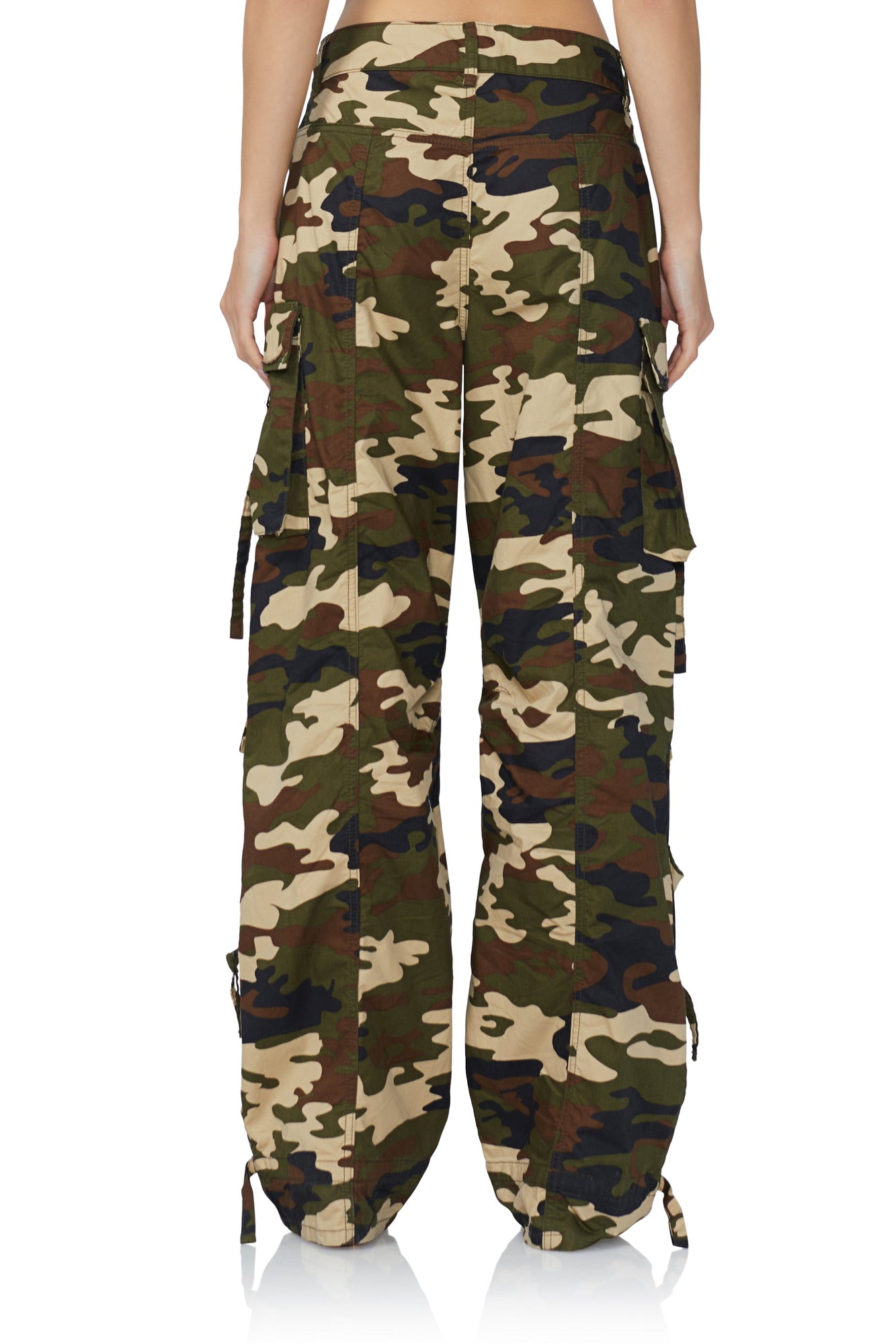 Pascal Baggy Cargo Pant | Woodland Camo