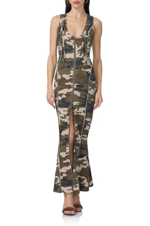 Maisie Maxi Dress | Woodland Camo