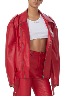 Blaise Moto Jacket | Jester Red