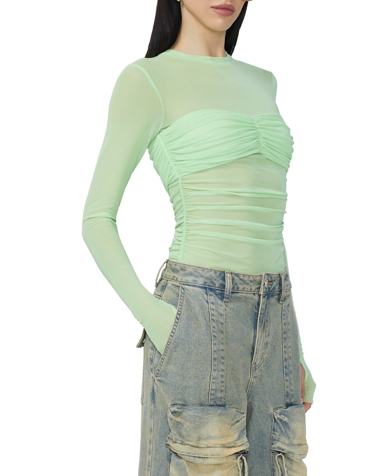 Sandrine Top | Neon Mint