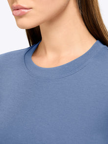 Womens | Long Sleeve Slim-Fit Tomboy-Cotton Cropped Tee | Atlantic