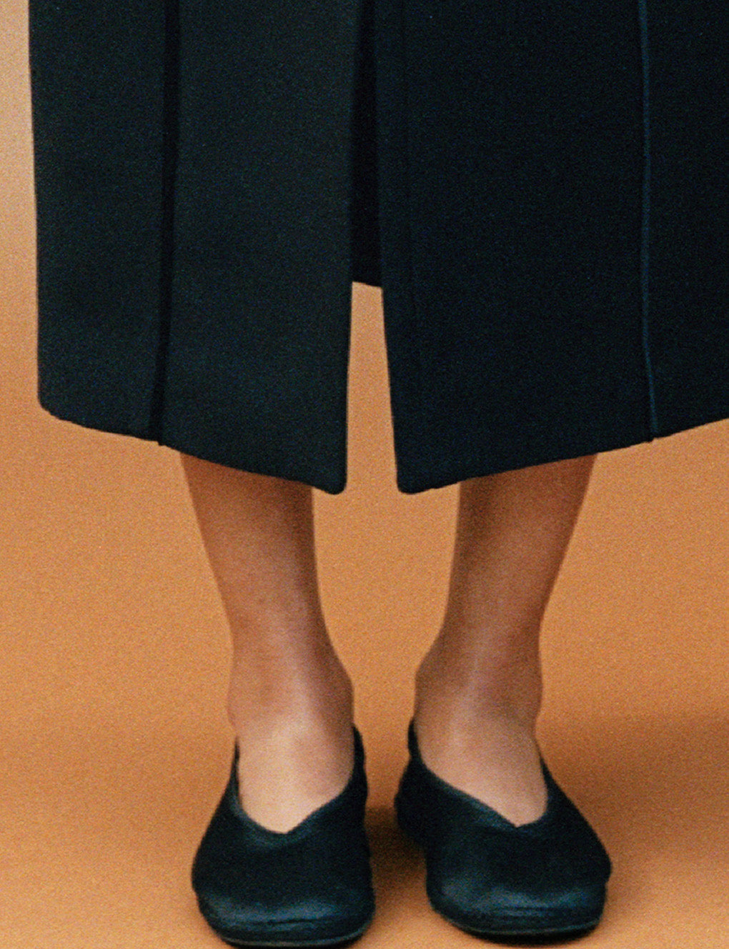 Womens | The Cassio Flat in Duchess Satin | Black