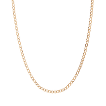 Large Gold Curb Chain Necklace Vermeil 14K Yellow Gold 18in 22in First