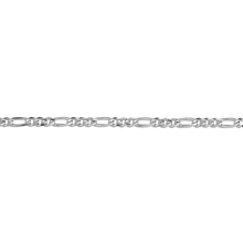 Large Gold Figaro Chain Anklet Vermeil White Gold First
