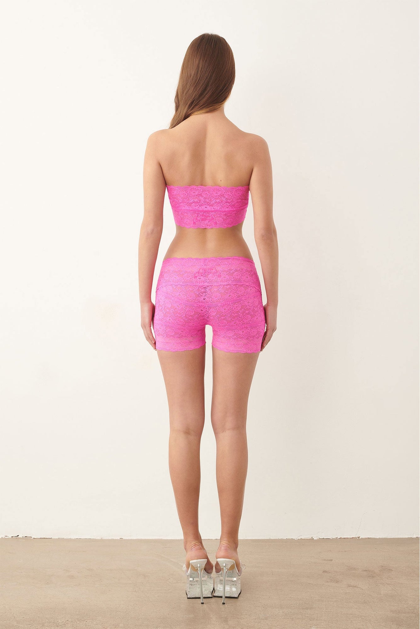 Ava Top Lace | Harlot Pink