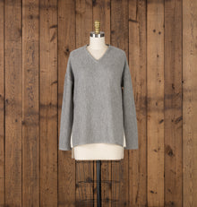 Womens | Zoe Sweater | Light Grey / Ivory