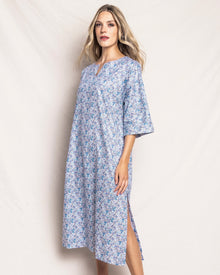 Women's Twill Caftan | Fleur D'Azur