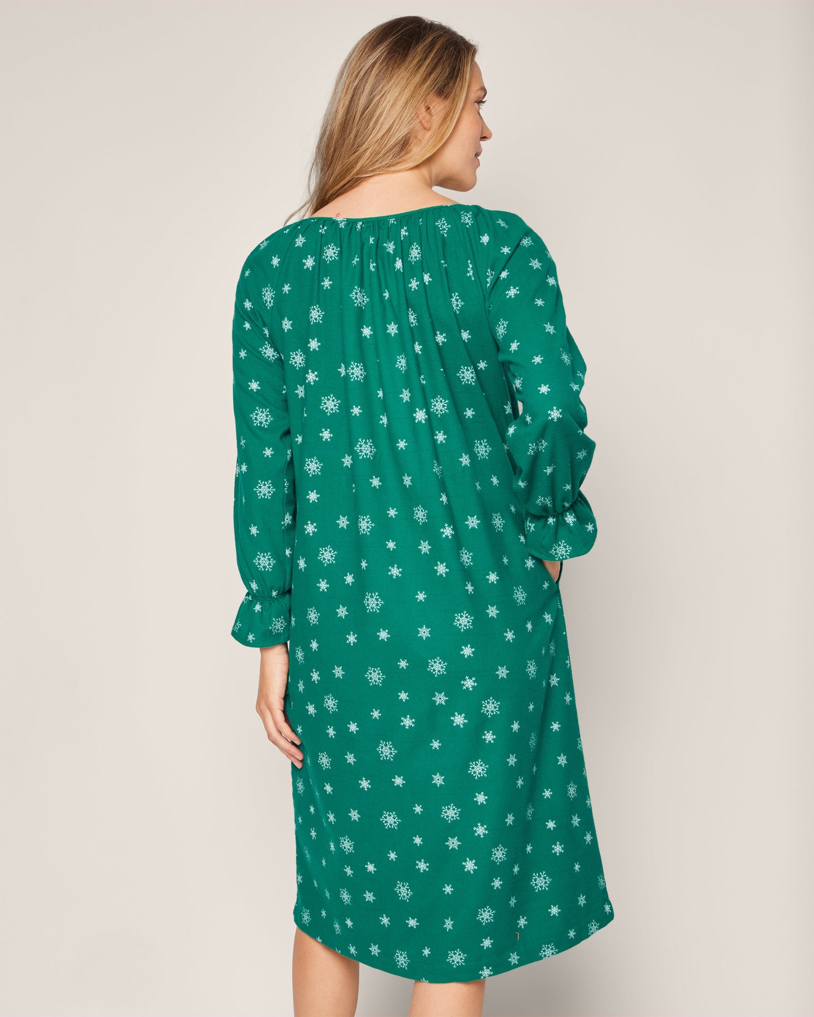 Women's Flannel Delphine Nightgown | Emerald Wonderland