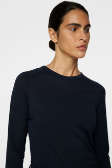 Women | Bella Wool LS T-Shirt | JL Navy