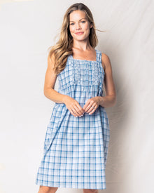 Women's Twill Charlotte Nightgown | Seafarer Tartan