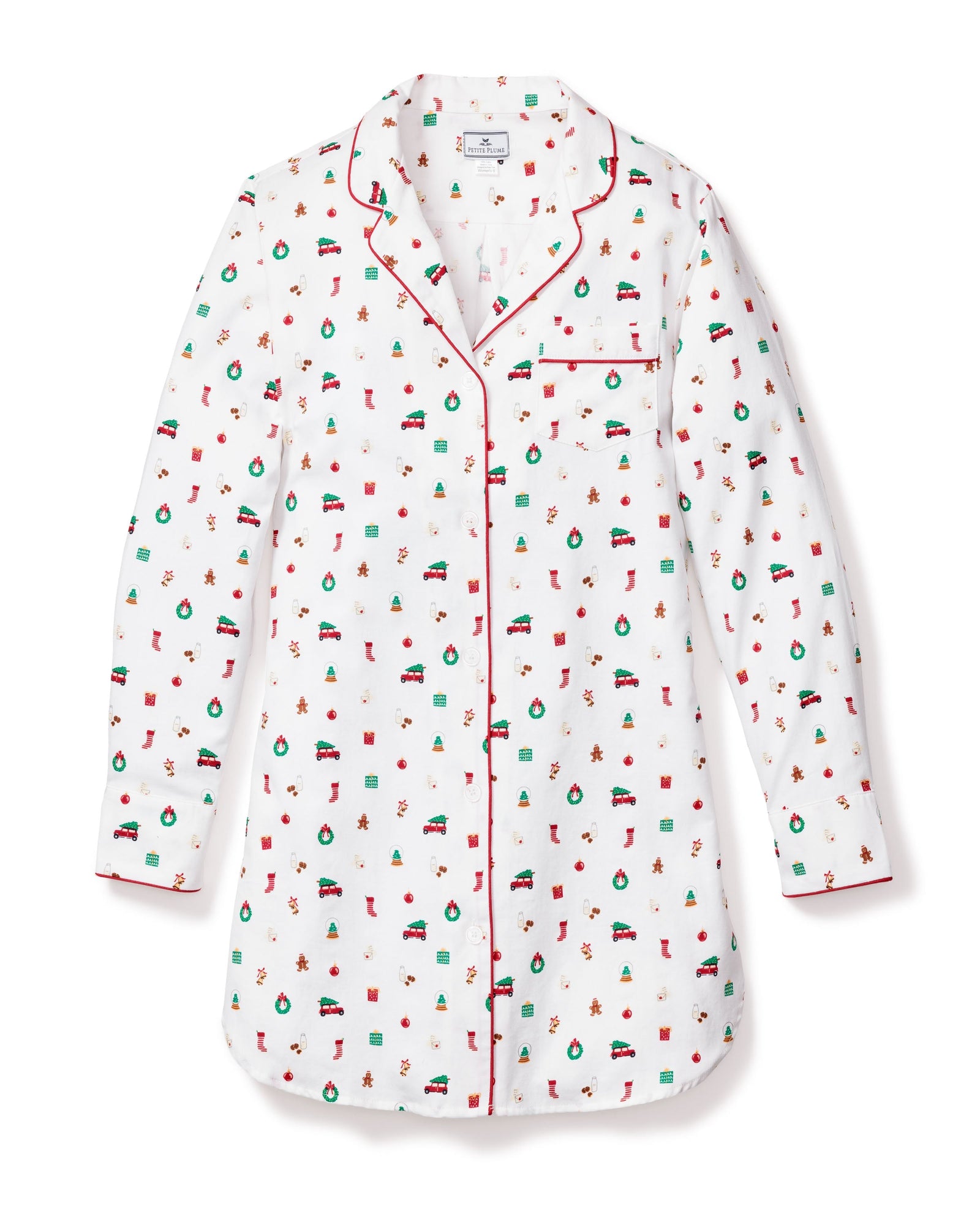 Women's Twill Nightshirt | Winter Nostalgia