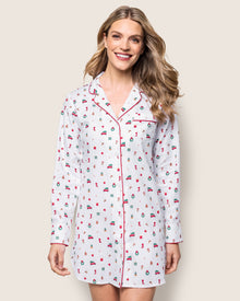 Women's Twill Nightshirt | Winter Nostalgia