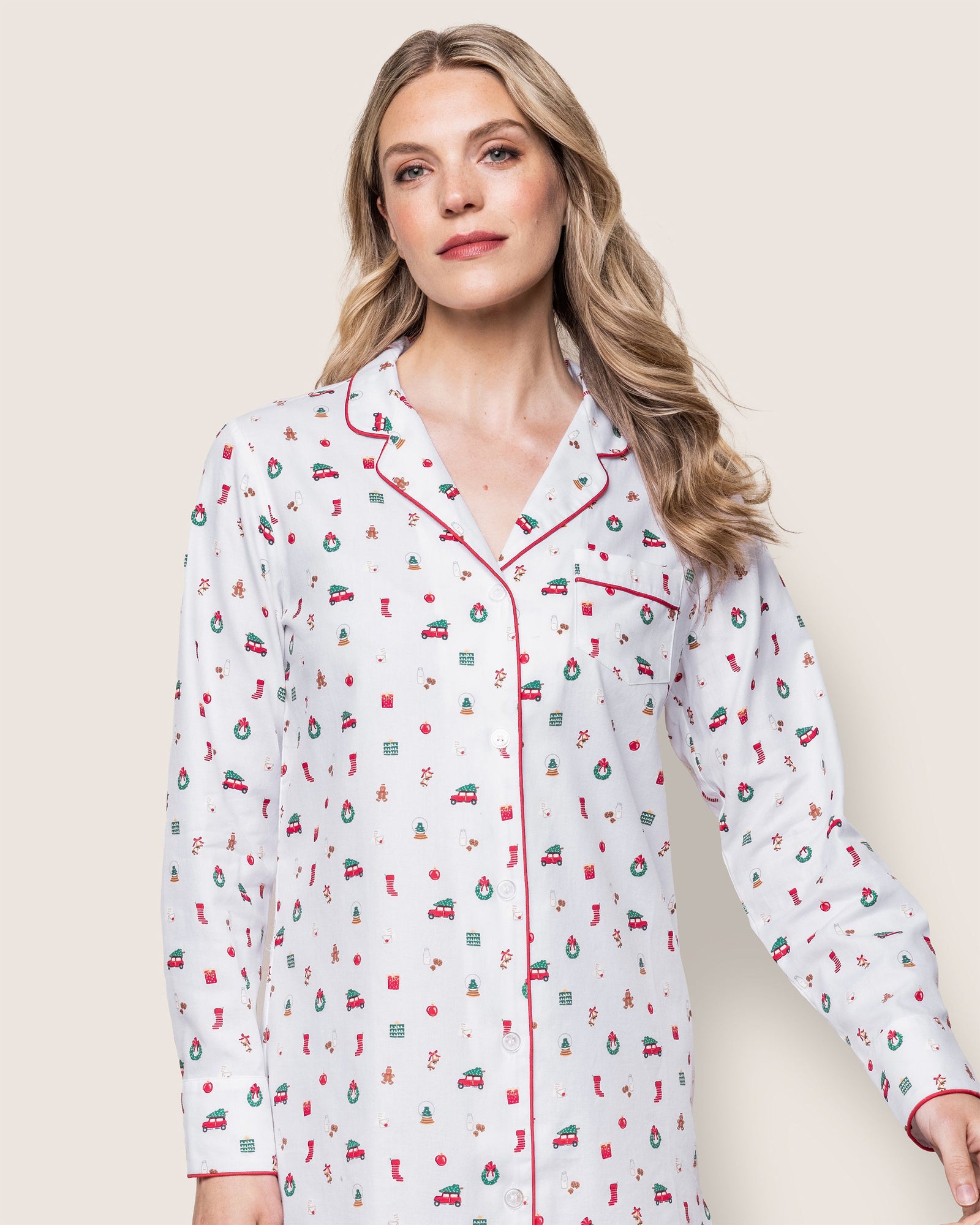 Women's Twill Nightshirt | Winter Nostalgia