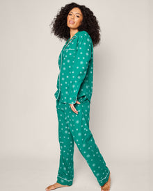 Women's Flannel Pajama Set | Emerald Wonderland