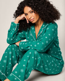 Women's Flannel Pajama Set | Emerald Wonderland