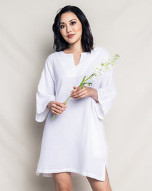 Women's Gauze Short Caftan | White