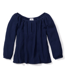 Women's Gauze Willow Scoopneck Top | Navy