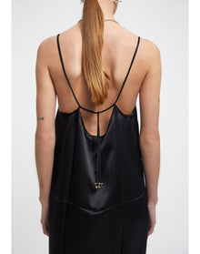 Abaco | V-Neck Slip Dress | Black