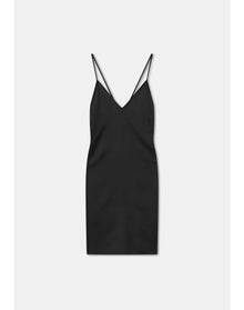 Abaco | V-Neck Slip Dress | Black