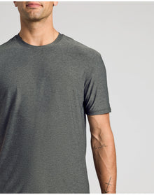 Active Crew Neck Tee | Charcoal Heather Gray