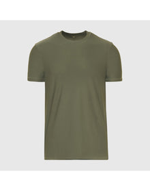 Active Crew Neck Tee | Military Green