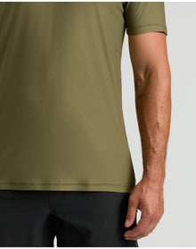 Active Crew Neck Tee | Military Green