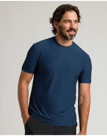 Active Crew Neck Tee | Navy