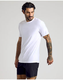 Active Crew Neck Tee | White