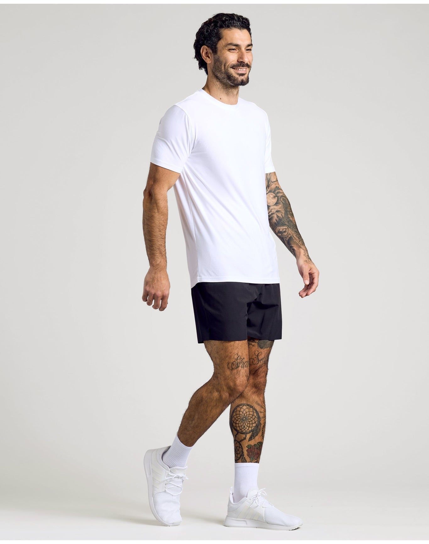 Active Crew Neck Tee | White