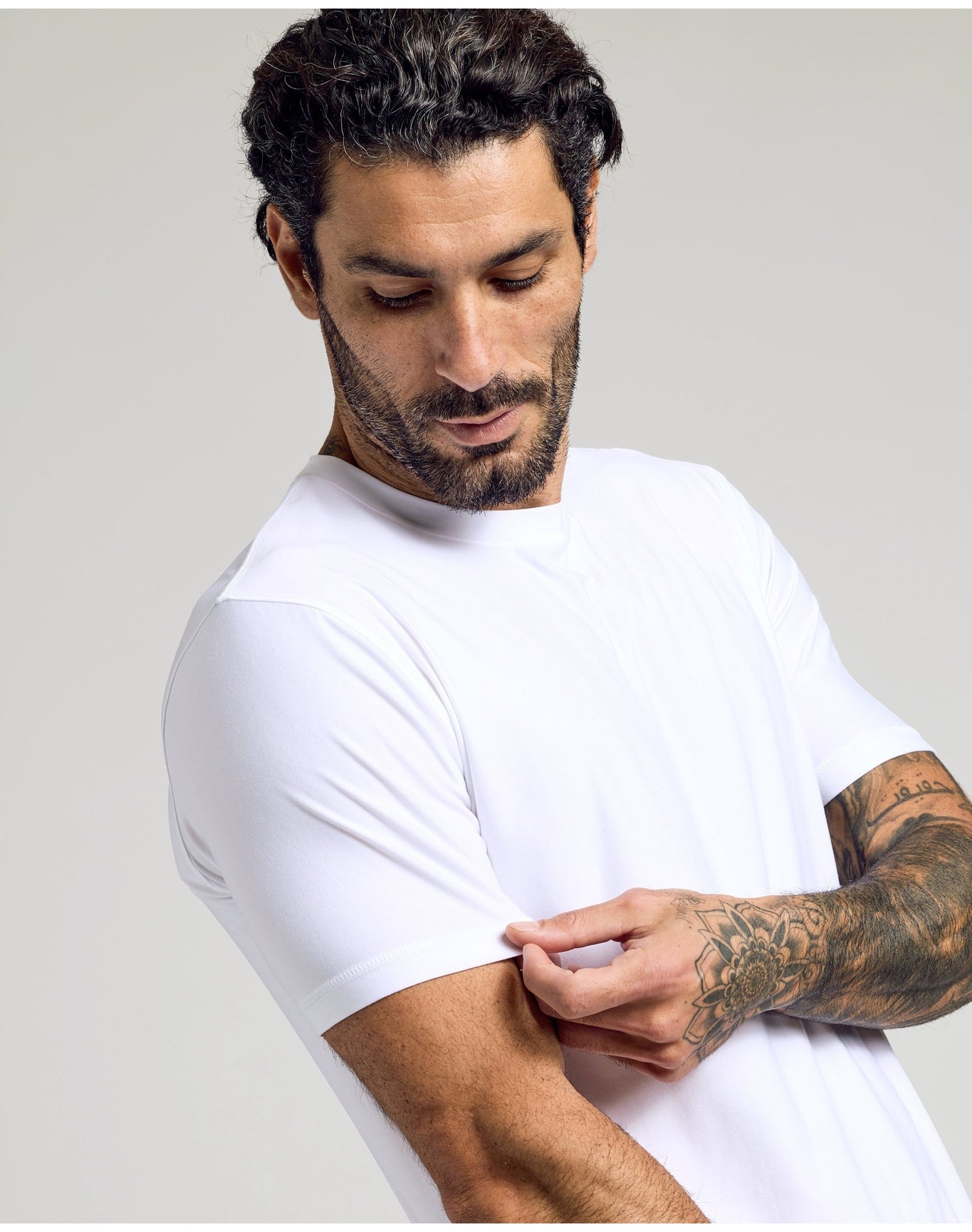 Active Crew Neck Tee | White