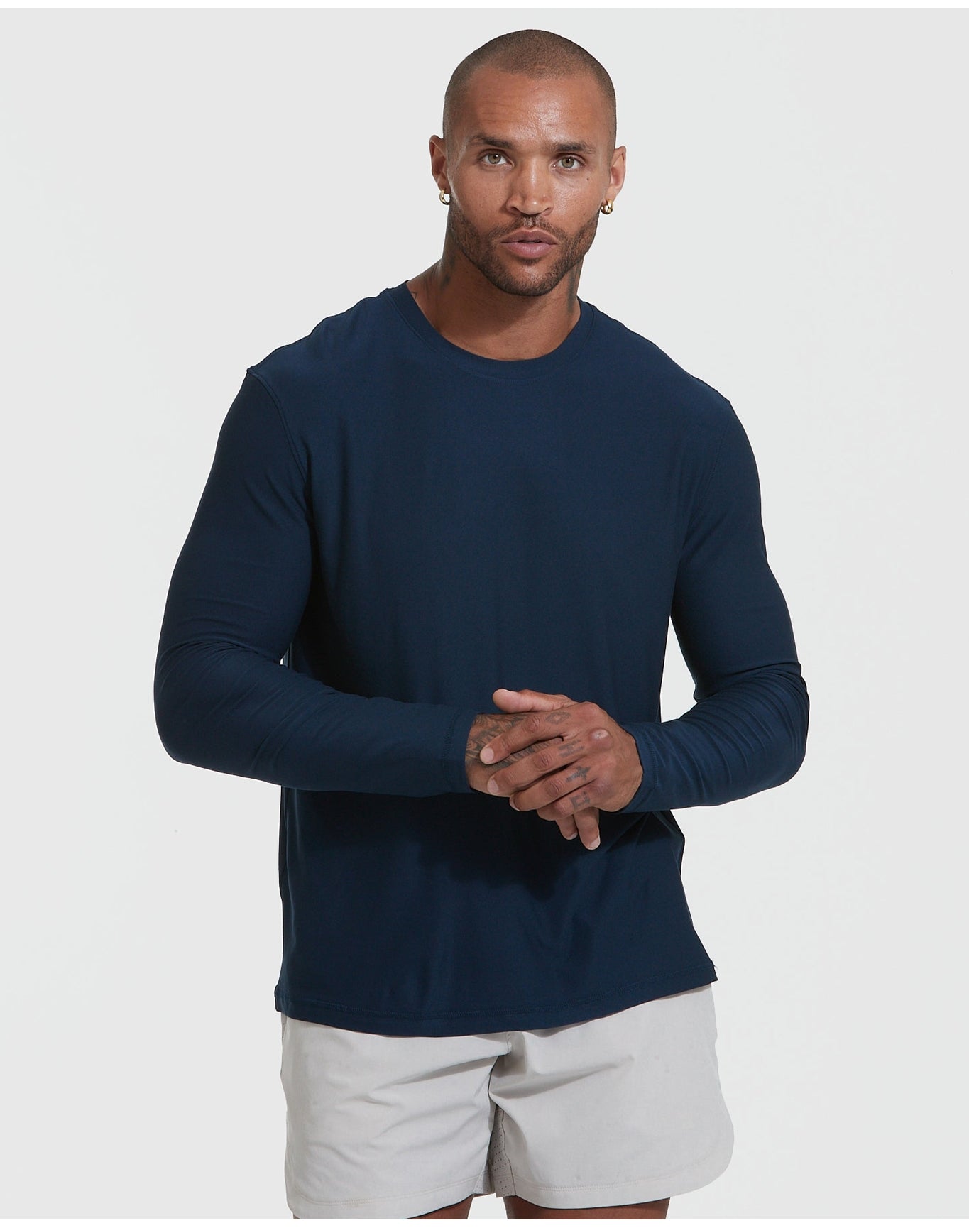 Active Long Sleeve Crew T-Shirt | Navy