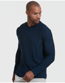 Active Long Sleeve Crew T-Shirt | Navy