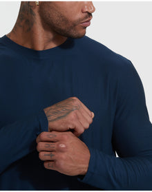 Active Long Sleeve Crew T-Shirt | Navy