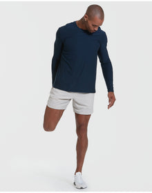 Active Long Sleeve Crew T-Shirt | Navy